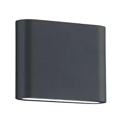 Sieninis lauko šviestuvas Trio Thames, 2.5W, LED, IP54, pilka sp., 3 cm x 9 cm
