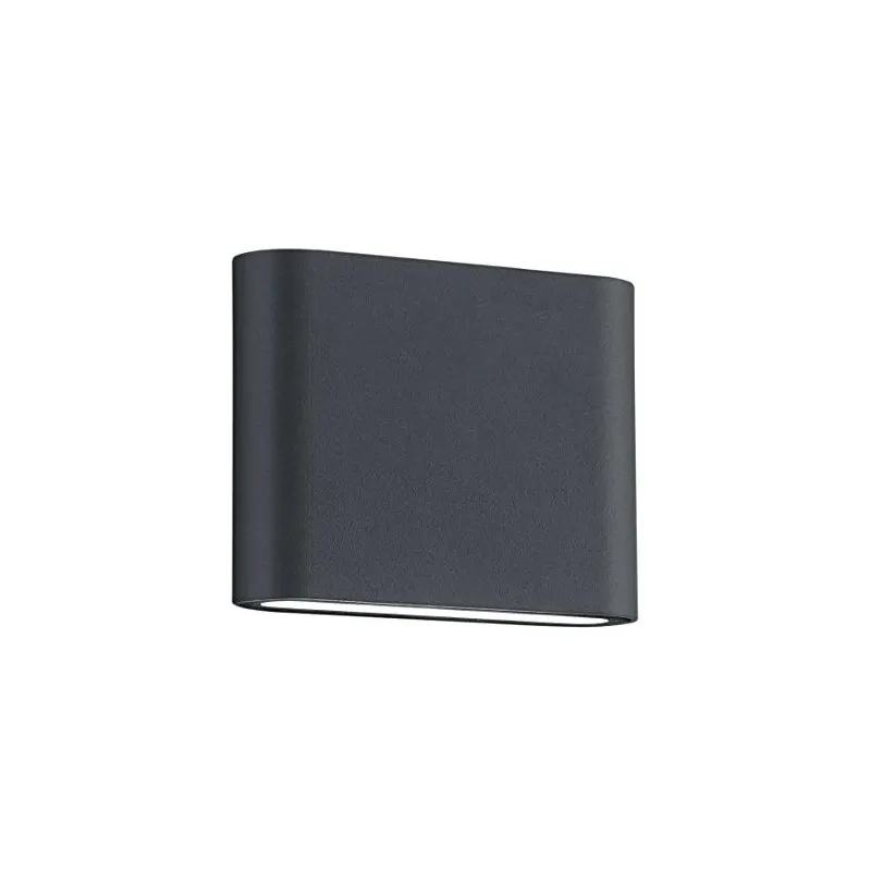 Āra sienas lampa Trio Thames, 2.5W, LED, IP54, pelēka krās., 3 cm x 9 cm