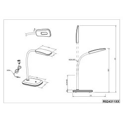 Darba galda gaismeklis Reality BOA, LED, 3.5W