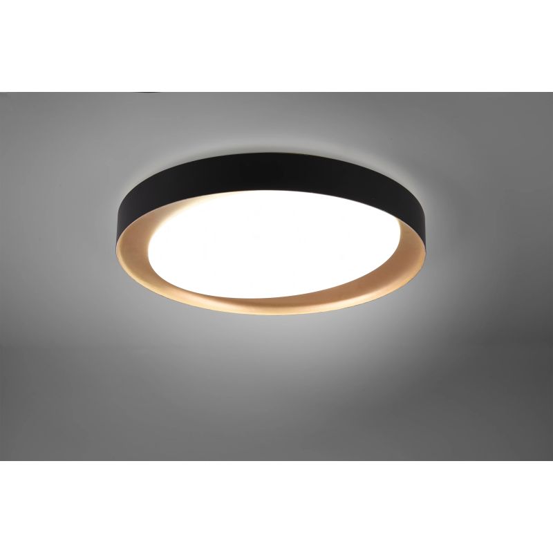 Gaismeklis Reality led zeta 24w melns-zelts