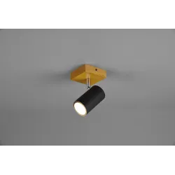 Spotlampa marley 1xgu10 koka-melna