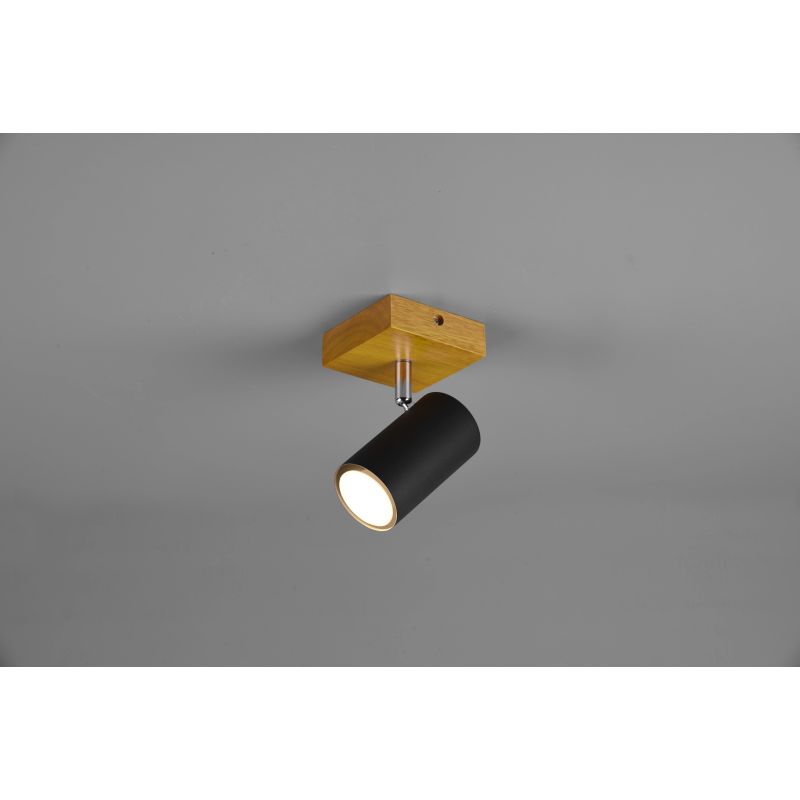 Spotlampa marley 1xgu10 koka-melna