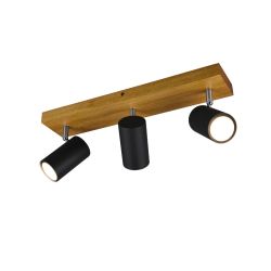 Spotlampa marley 3xgu10 koka-melna