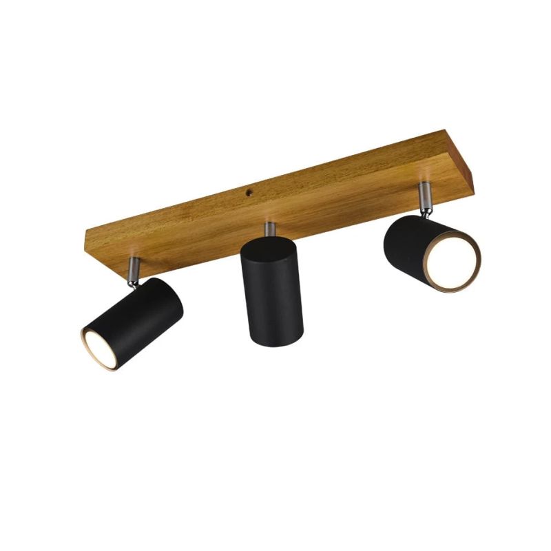 Spotlampa marley 3xgu10 koka-melna