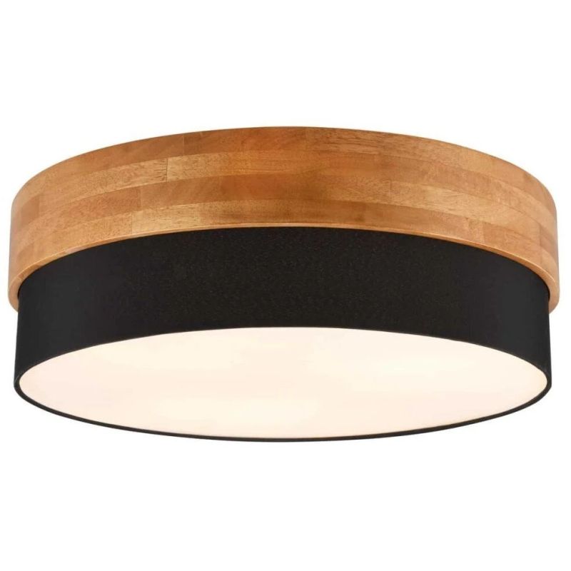 Griestu lampa seasons 50cm e27 meln koka