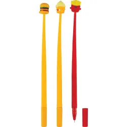 Lodīšu pildspalva Centrum Hamburger Ice Cream Fries, ,krāsa-dizains tiek izvēlēts nejauši,, 0.7 mm