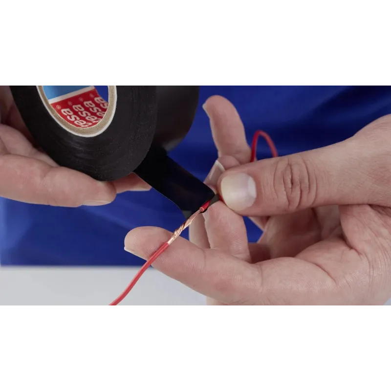 Elektrības izolācijas lente Tesa Premium, melna krās., 33 m