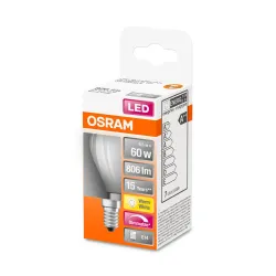 Lambipirn Osram LED, P45, 2700 °K, E14, 6.5 W, 806 lm