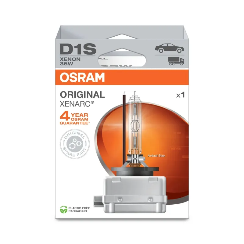 Auto spuldze Osram 66140-1HB, ksenona, dzeltena, 12 V
