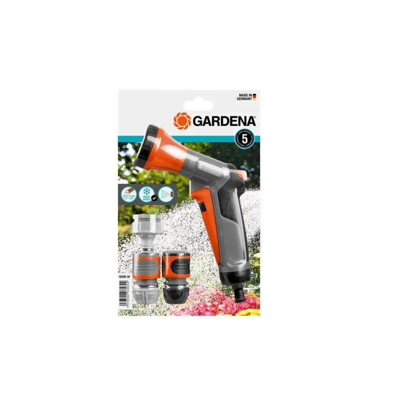 Laistīšanas komplekts Gardena 967704601, plastmasa, oranža krās.-pelēka krās.