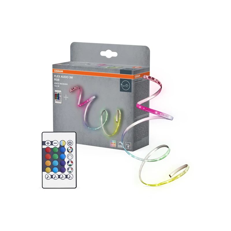 Lente led kompl.20w rgb 5m rc music