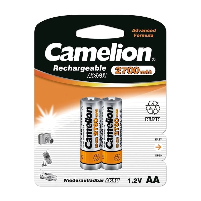 Baterijas lād. camelion aa 2700mah b2