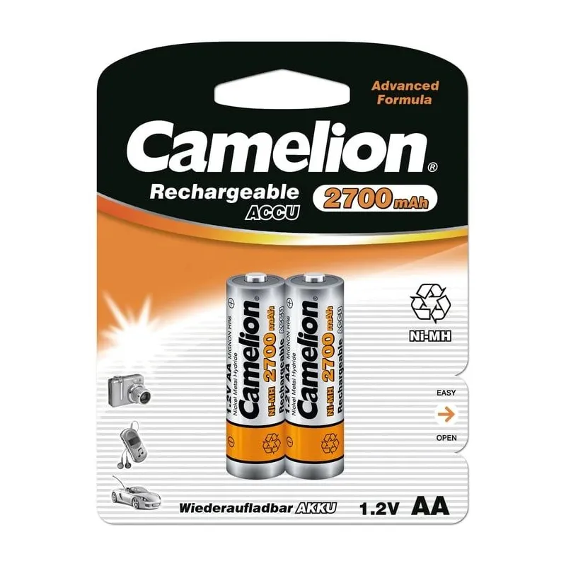 Uzlādējamās baterijas Camelion C_R_1926, 2700 mAh, 2 gab.