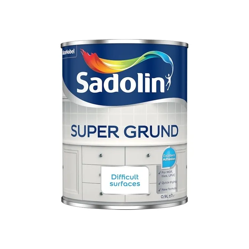 Krāsas gruntēšanai Sadolin Super Grund, balta krās., 0.9 l