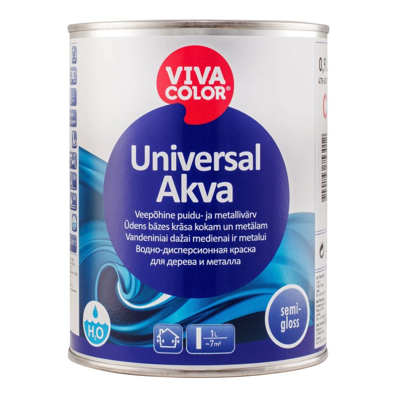 Krāsa universal akva c p-spīd 0,9l