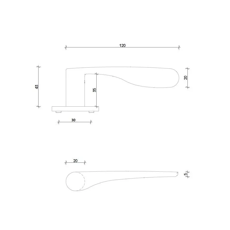 Durvju rokturis, iekštelpām Valnes VAL73, melna krās.