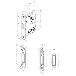 Iemontējamā slēdzene Valnes VAL2014, plastmasa