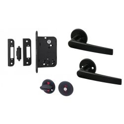 Wc magnētiskās slēdzenes komplekts melns