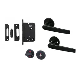 Wc magnētiskās slēdzenes komplekts melns