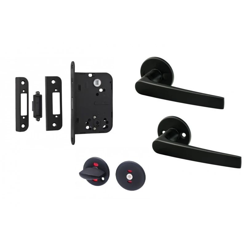 Wc magnētiskās slēdzenes komplekts melns