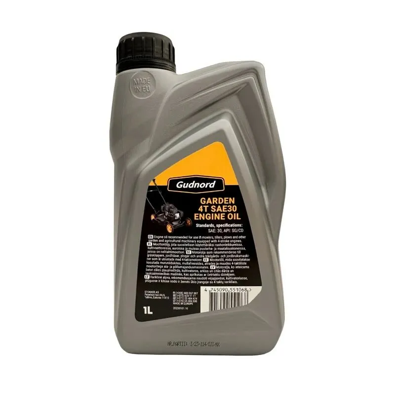 Zāles pļāvēju eļļa Gudnord 4T SAE30, 1 l