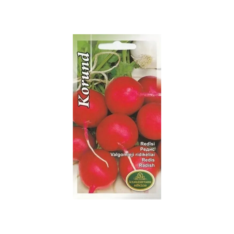 Sēklas Kurzemes sēklas, redīsi Radish Korund, 5 g