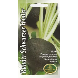 Sėklos Kuržemės sėklos, ridikėliai Runder Schwarzer Winter, 5 g