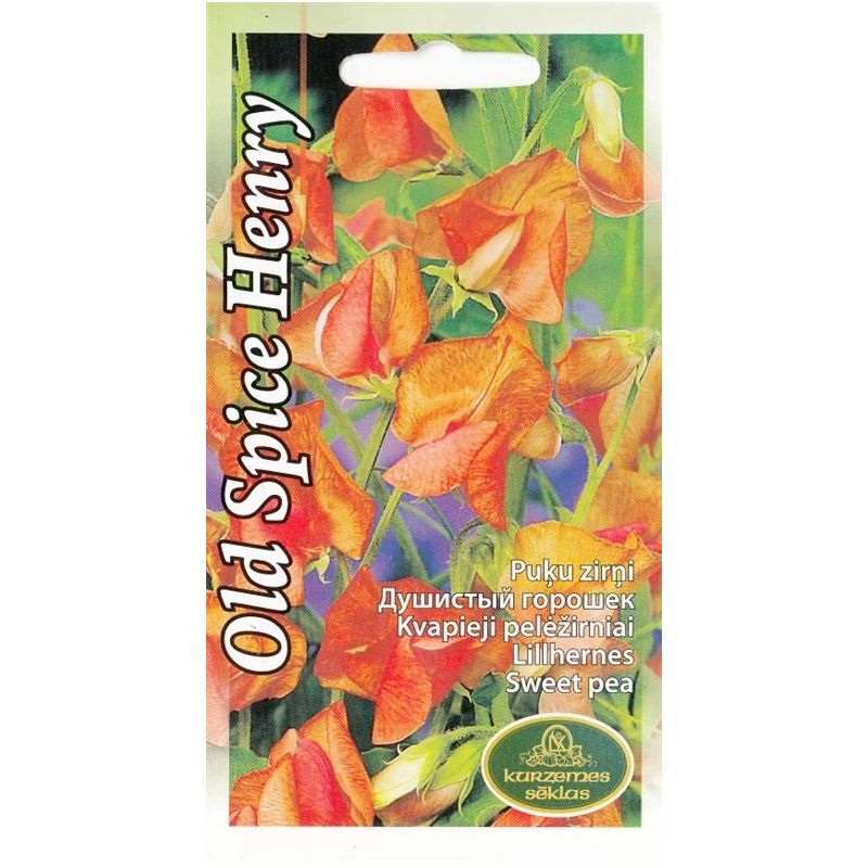 Sēklas puķu zirņi old spice henryeckford