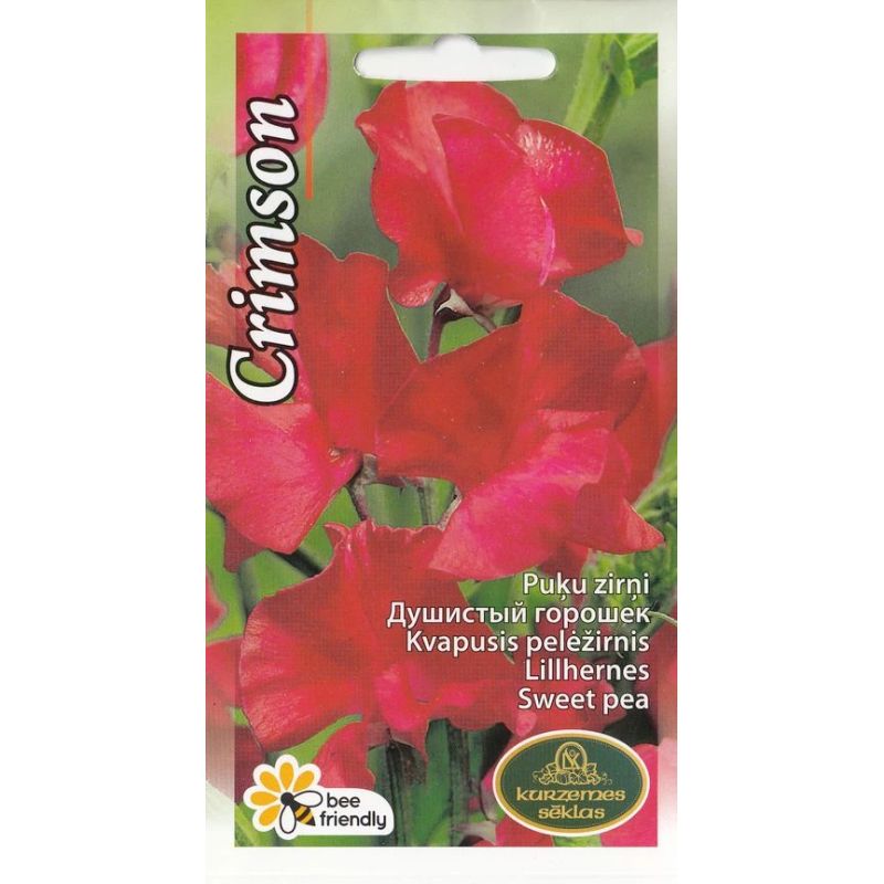 Sēklas puķu zirņi crimson 2g