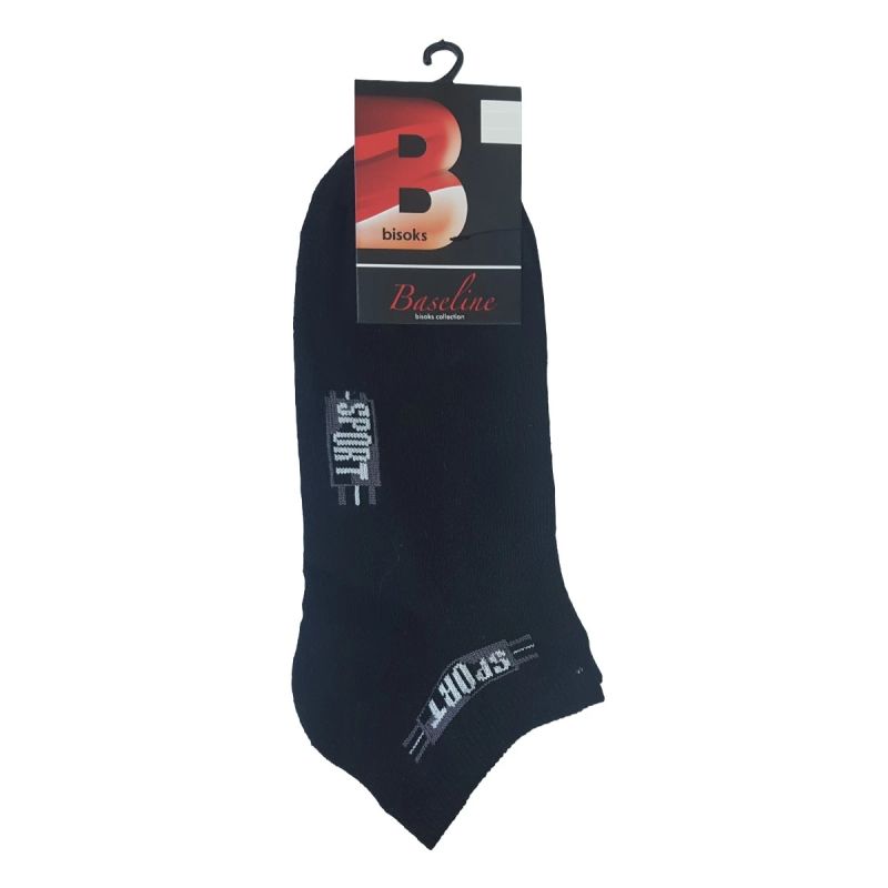 Zeķes vīr īsās bisoks 12165 melna 40-45