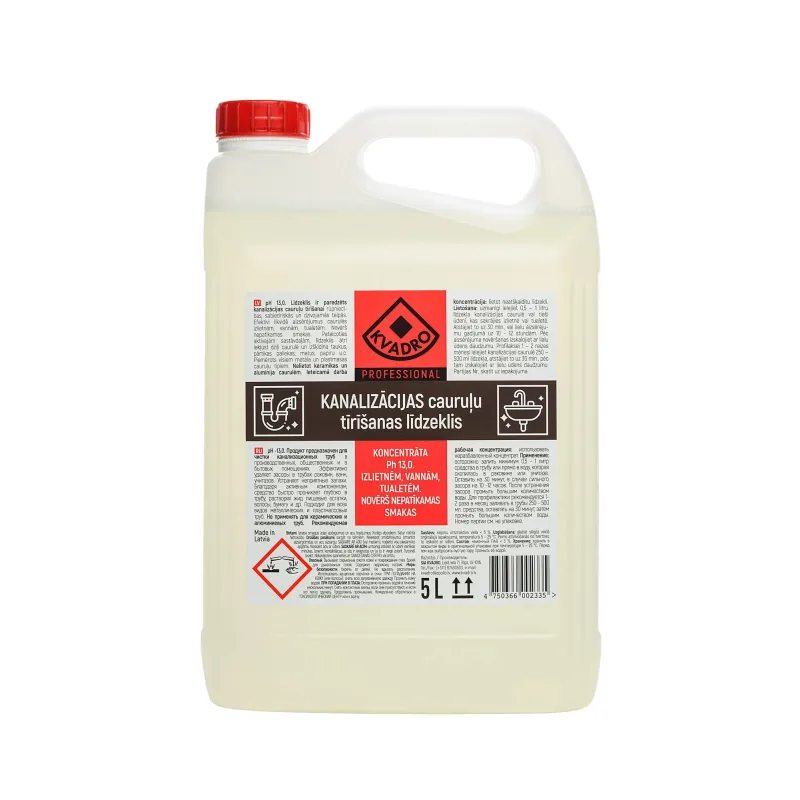 Notekūdeņu tīrīšanas līdzekli Kvadro, 5 l