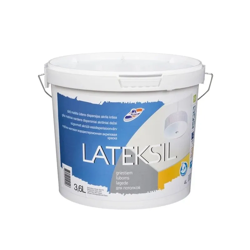 Dispersijas krāsa Rilak Lateksil, balta, 3.6 l