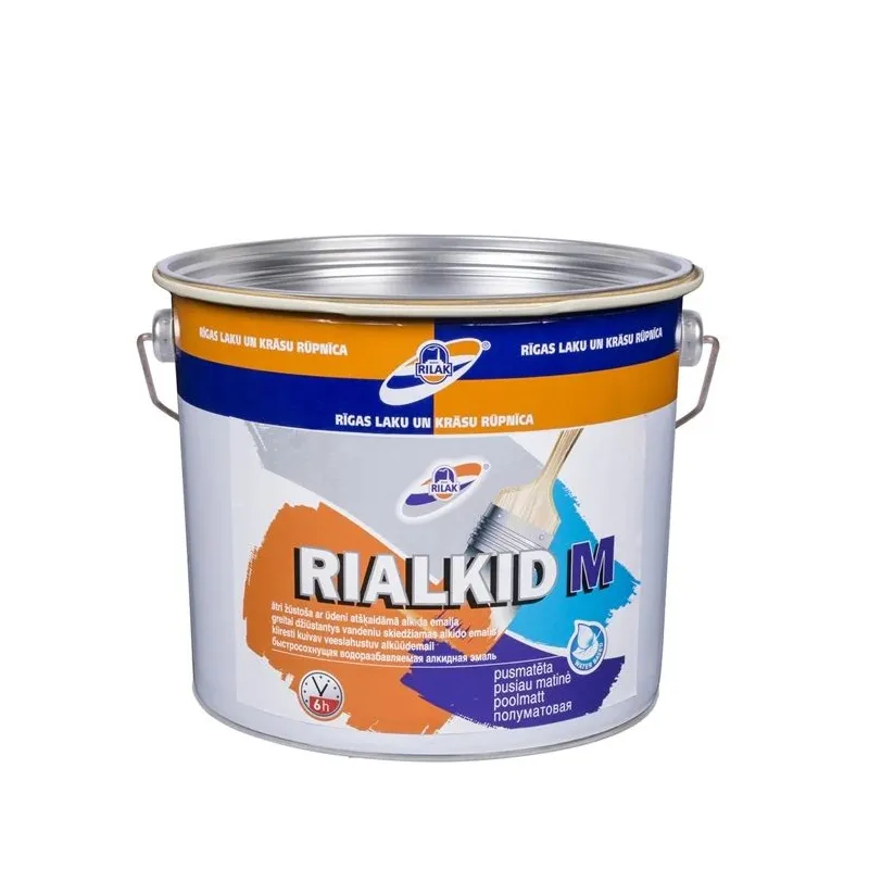 Krāsa, daudzveidīgs Rilak, pus-matēts, 2.7 l, balta krās.