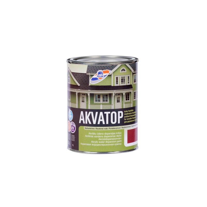 Krāsa akvatop kastaņbrūna 0.9l