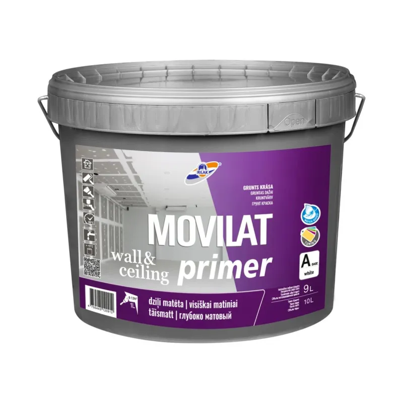 Gruntiniai dažai Rilak Movilat Primer, balta sp., 9 l