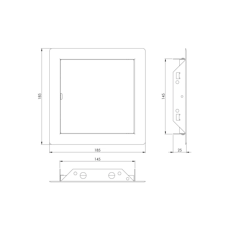 Revīzijas lūka Europlast, 150 mm x 150 mm