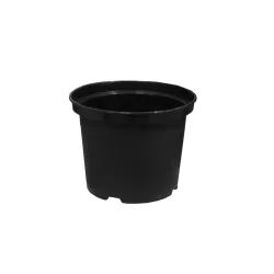Podiņi apaļie melnie 22cm 5.4L