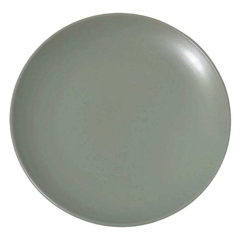 Šķīvis pusdienu 26cm keramisks Trone, matēti pelēks