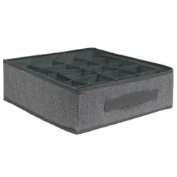 Uzglabāšanas kaste 32x32x11cm, 20 iedalījumi, pelēka