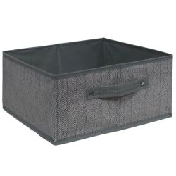 Uzglabāšanas kaste 31x31x15cm bez vāka, pelēka