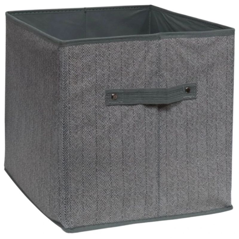 Uzglabāšanas kaste 31x31x31cm bez vāka, pelēka