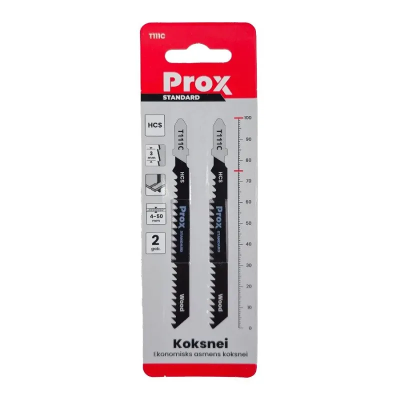 Figūrzāģa asmeņi Prox koksnei T111C 2gab. HCS SK5