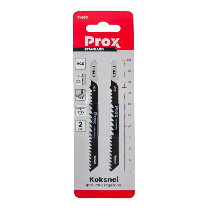 Figūrzāģa asmeņi Prox koksnei T144D 2gab. HCS SK5