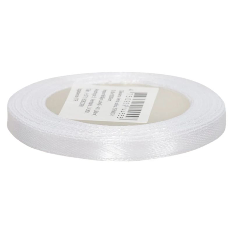 Dāvanu lenta satīna 0.6x1500cm, balta