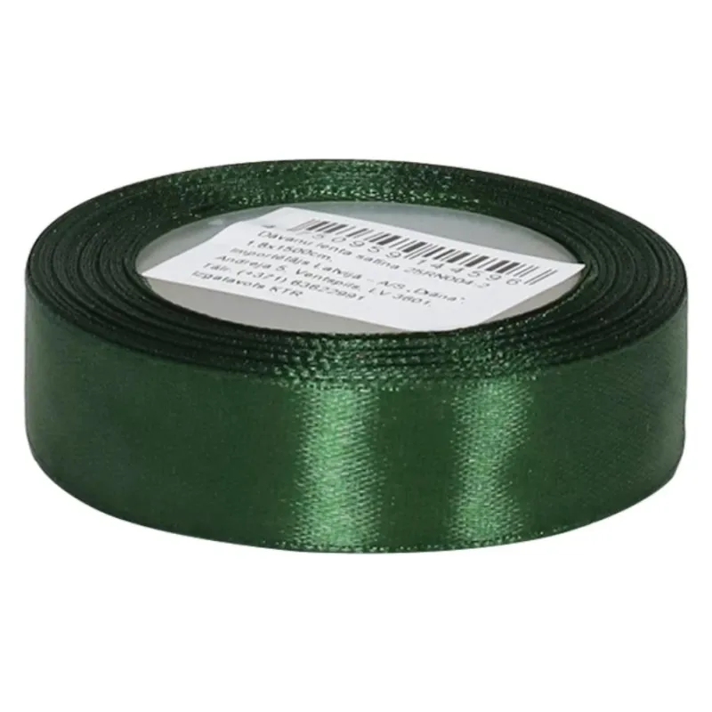 Dāvanu lenta satīna 1.8x1500cm, zaļa