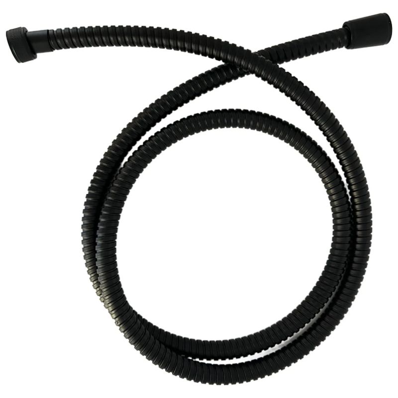 Dušas pievads AB Stainless Steel 200cm, melns