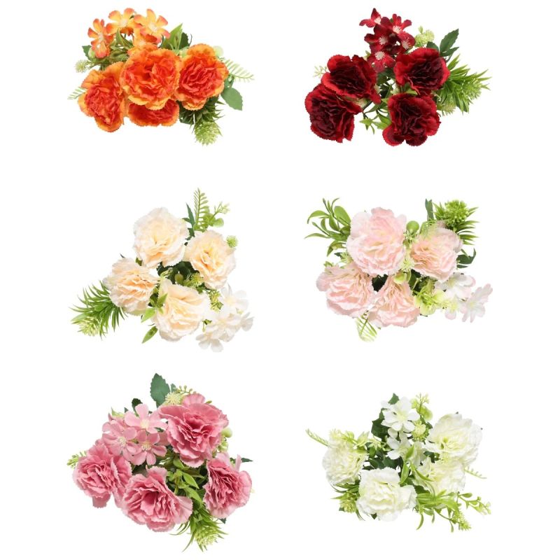 Mākslīgais ziedu pušķis, dažādi veidi