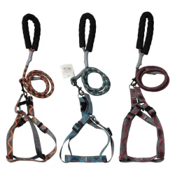 Krūšu siksna ar pavadu 120cm, mix