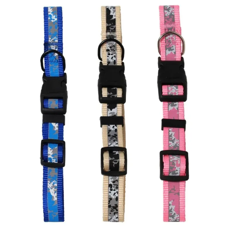 Kakla siksna 2cm plata, ar atstarotāju, mix