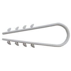 Dībelis-apskava BP DA 6-20-100 balts ,iepakojumā 100 gab.,